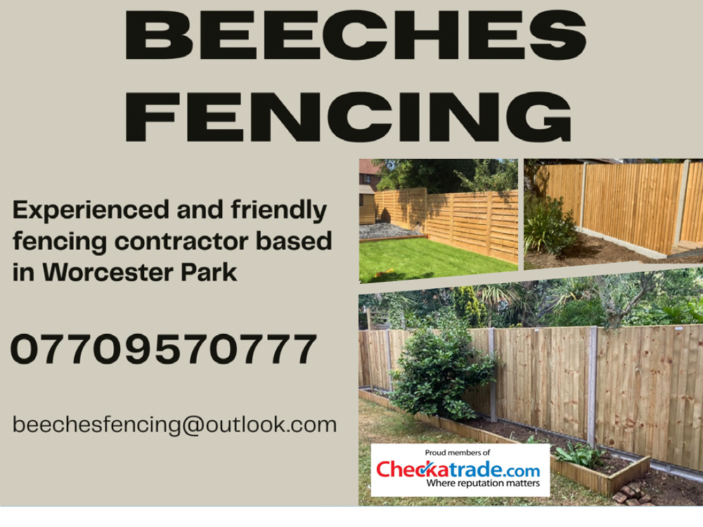beeches fencing KT4 in cuddington surrey,epsom, ewell, stoneleigh, worcester park