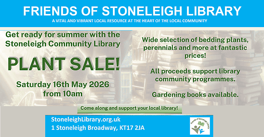 Stoneleigh Library Plant Sale May 2026